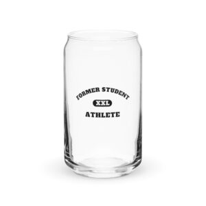 Can-shaped glass Former-Student-Athlete-Vertical(Alfa)-in-Black-Letters