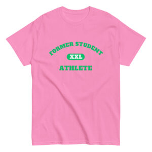 Men's classic tee Former-Student-Athlete-XXL(Alfa)-in-Green-Letters