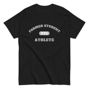 Men's classic tee Former-Student-Athlete-XXL(Alfa)-in-Gray-Letters