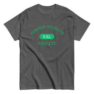 Men's classic tee Former-Student-Athlete-XXL(ITC)-in-Green-Letters