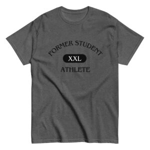 Men's classic tee Former-Student-Athlete-XXL(ITC)-in-Black-Letters
