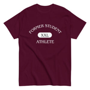 Men's classic tee Former-Student-Athlete-XXL(ITC)-in-White-Letters