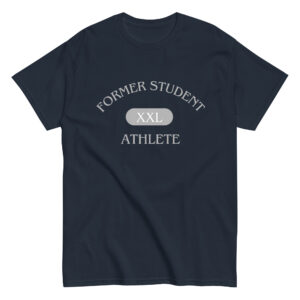 Men's classic tee Former-Student-Athlete-XXL(ITC)-in-Gray-Letters