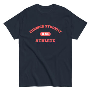 Men's classic tee Former-Student-Athlete-XXL(Alfa)-in-Red-Letters