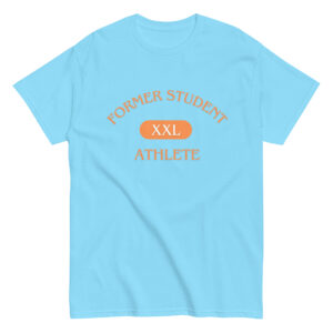 Men's classic tee Former-Student-Athlete-XXL(ITC)-in-Orange-Letters