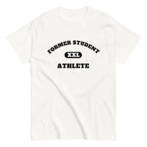 Men's classic tee Former-Student-Athlete-XXL(Alfa)-in-Black-Letters