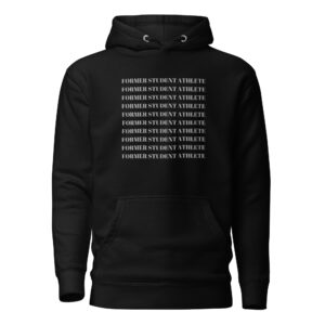 Unisex Hoodie Former-Student-Athlete-Multi--(Abril)-in-Gray-Letters
