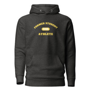 Unisex Hoodie Former-Student-Athlete-XXL(Alfa)-in-Yellow-Letters