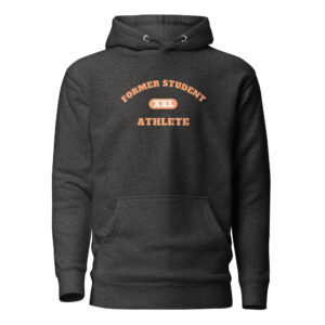 Unisex Hoodie Former-Student-Athlete-XXL(Alfa)-in-Orange-Letters