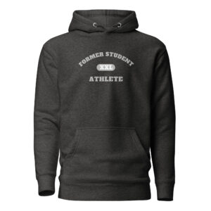 Unisex Hoodie Former-Student-Athlete-XXL(Alfa)-in-Gray-Letters