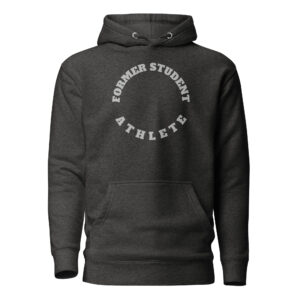 Unisex Hoodie Former-Student-Athlete-Circle-(Alfa)-in-Gray-Letters