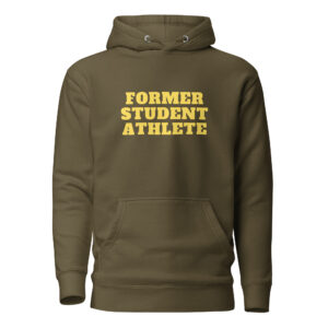 Unisex Hoodie Former-Student-Athlete-Line-1(Alfa)-in-Yellow-Letters
