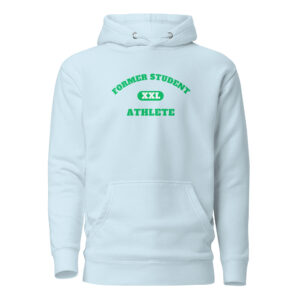 Unisex Hoodie Former-Student-Athlete-XXL(Alfa)-in-Green-Letters