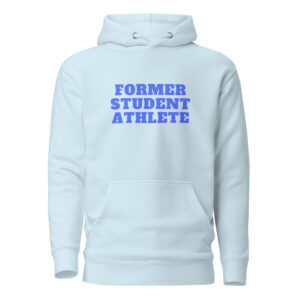 Unisex Hoodie Former-Student-Athlete-Line-1(Alfa)-in-Royal-Blue-Letters
