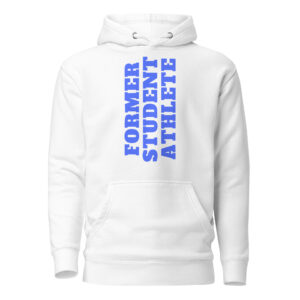 Unisex Hoodie Former-Student-Athlete-Vertical(Alfa)-in-Royal-Blue-Letters
