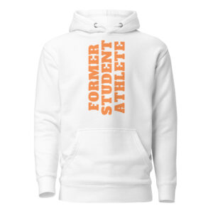 Unisex Hoodie Former-Student-Athlete-Vertical(Alfa)-in-Orange-Letters