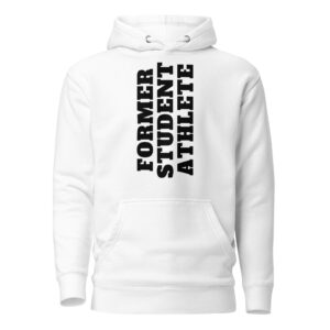 Unisex Hoodie Former-Student-Athlete-Vertical(Alfa)-in-Black-Letters
