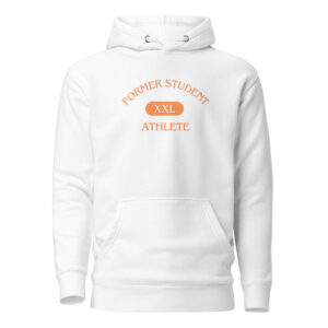 Unisex Hoodie Former-Student-Athlete-XXL(ITC)-in-Orange-Letters