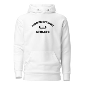 Unisex Hoodie Former-Student-Athlete-XXL(Alfa)-in-Black-Letters