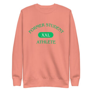 Unisex Premium Sweatshirt Former-Student-Athlete-XXL(ITC)-in-Green-Letters
