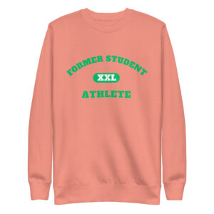 Unisex Premium Sweatshirt Former-Student-Athlete-XXL(Alfa)-in-Green-Letters