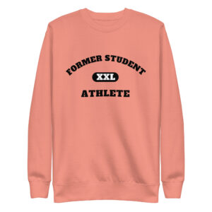 Unisex Premium Sweatshirt Former-Student-Athlete-XXL(Alfa)-in-Black-Letters
