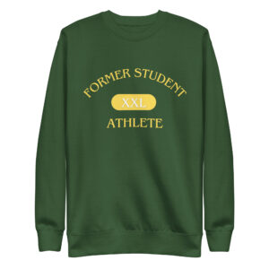 Unisex Premium Sweatshirt Former-Student-Athlete-XXL(ITC)-in-Yellow-Letters