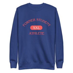Unisex Premium Sweatshirt Former-Student-Athlete-XXL(ITC)-in-Red-Letters