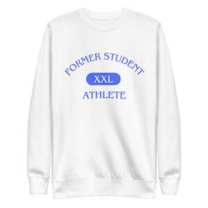 Unisex Premium Sweatshirt Former-Student-Athlete-XXL(ITC)-in-Royal-Blue-Letters