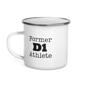 Enamel Mug Former-D1-Athlete-(Type)-in-Black-Letters