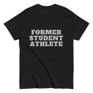 Unisex classic tee Former-Student-Athlete-Line-1(Alfa)-in-Gray-Letters