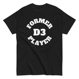 Unisex classic tee Former-D3-Player-(Alpha)-Circle-in--White-Letters