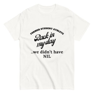 Unisex classic tee Former-Student-Athlete-(ITC)-Back-in-My-Day-in-Black-Letters