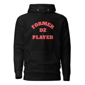 Unisex Hoodie Former-D2-Player-(Alfa)-in-Red-Letters